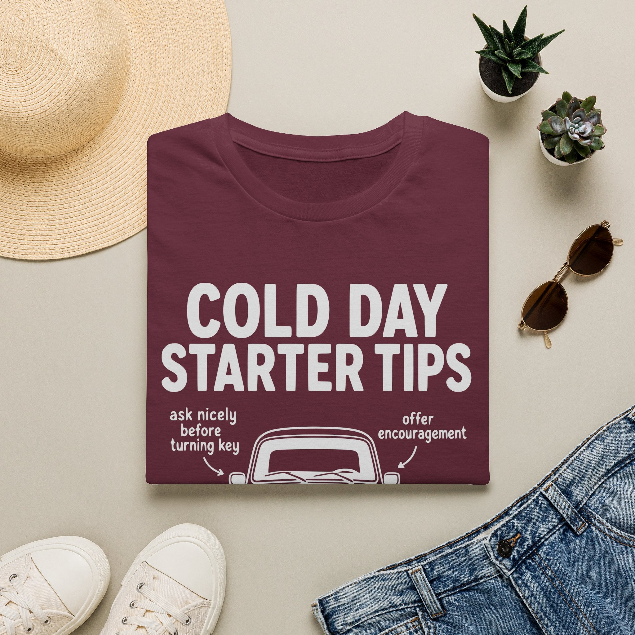 Cold Day Starter Tips T-Shirt
