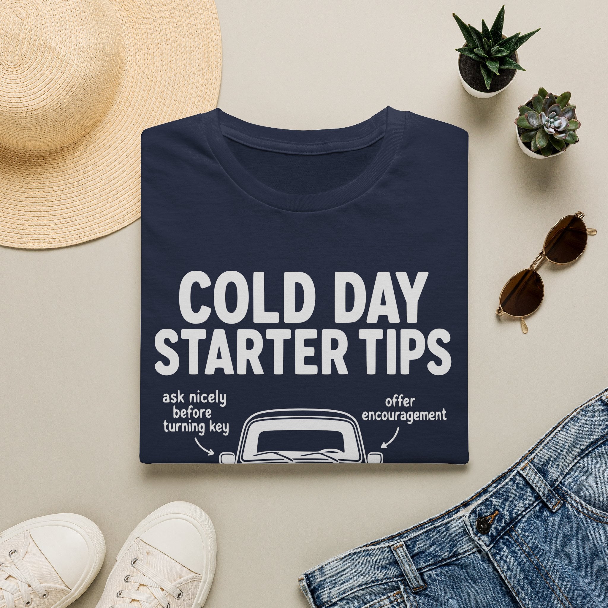 Cold Day Starter Tips T-Shirt