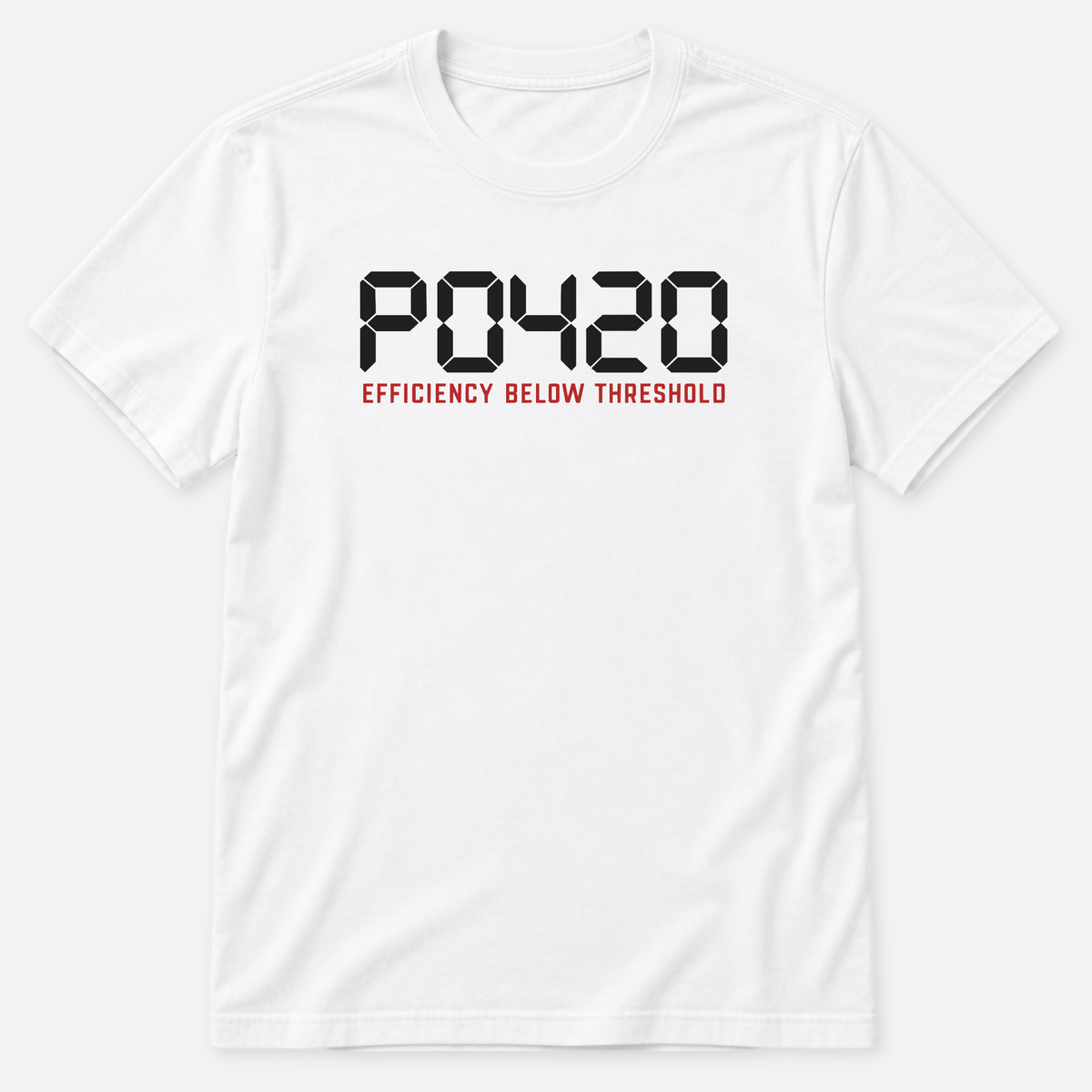 Efficiency Below Threshold T-shirt