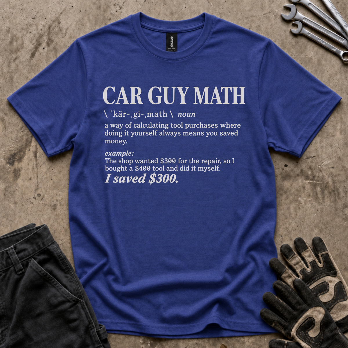 Car Guy Math T-Shirt