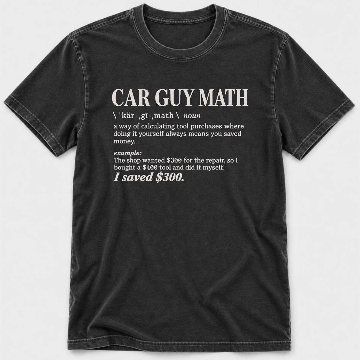 Car Guy Math T-shirt