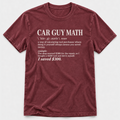 Car Guy Math T-shirt