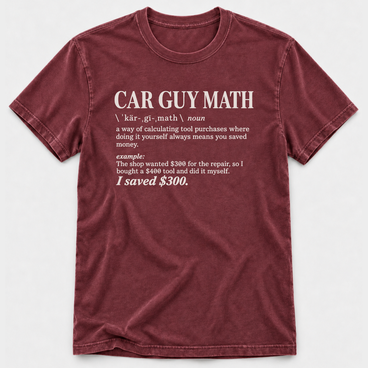Car Guy Math T-shirt