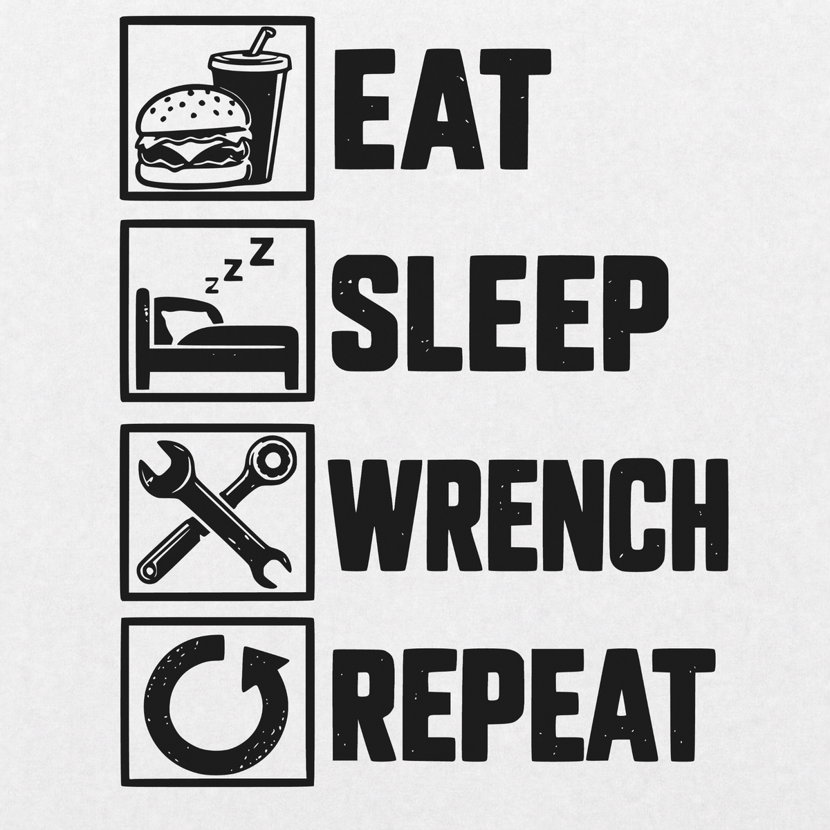 Eat Sleep Wrench T-shirt