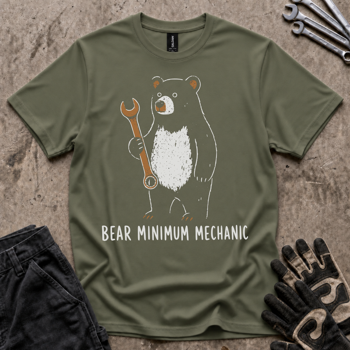 Bear Minimum Mechanic T-Shirt