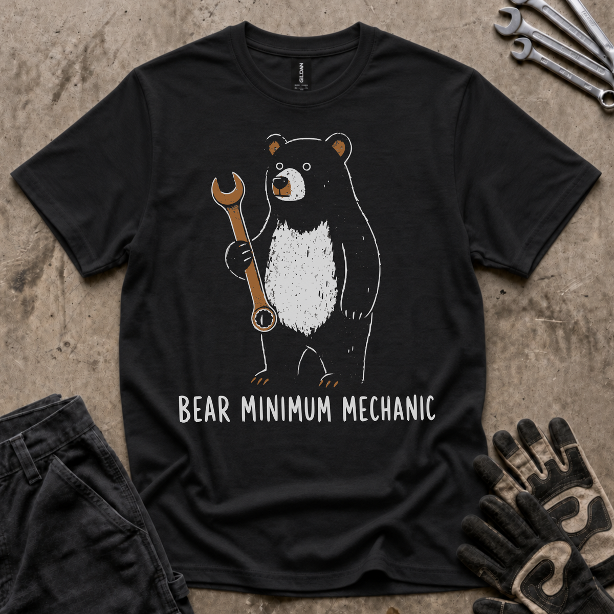 Bear Minimum Mechanic T-Shirt