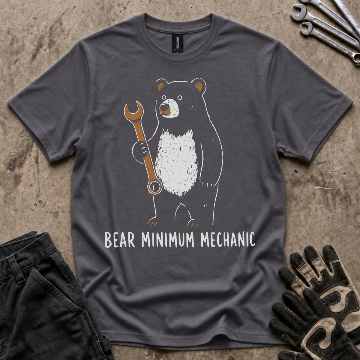 Bear Minimum Mechanic T-Shirt
