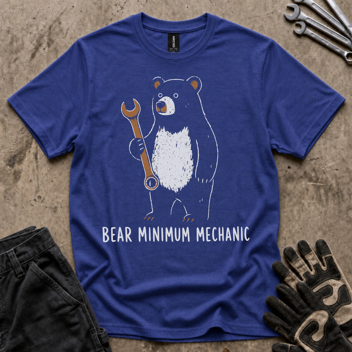 Bear Minimum Mechanic T-Shirt