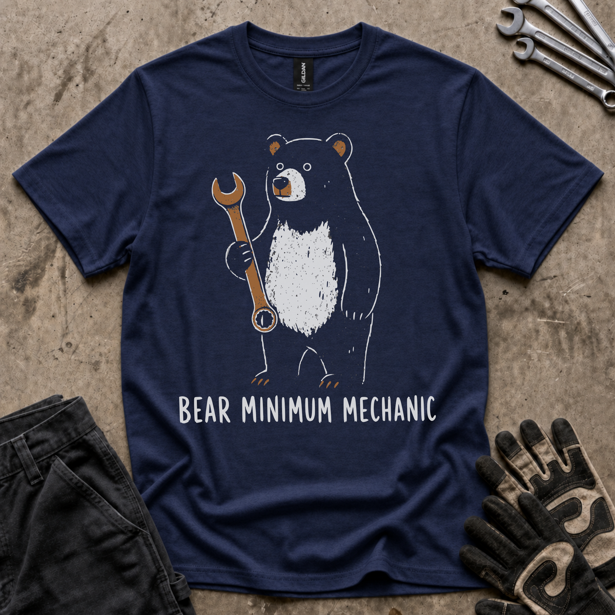 Bear Minimum Mechanic T-Shirt
