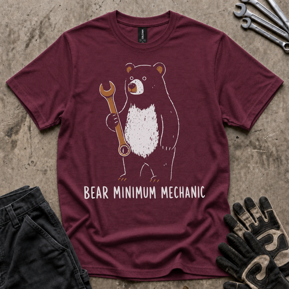 Bear Minimum Mechanic T-Shirt