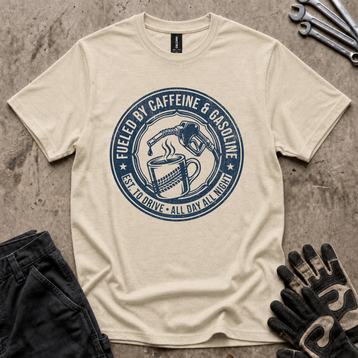 Caffeine and Gasoline T-Shirt