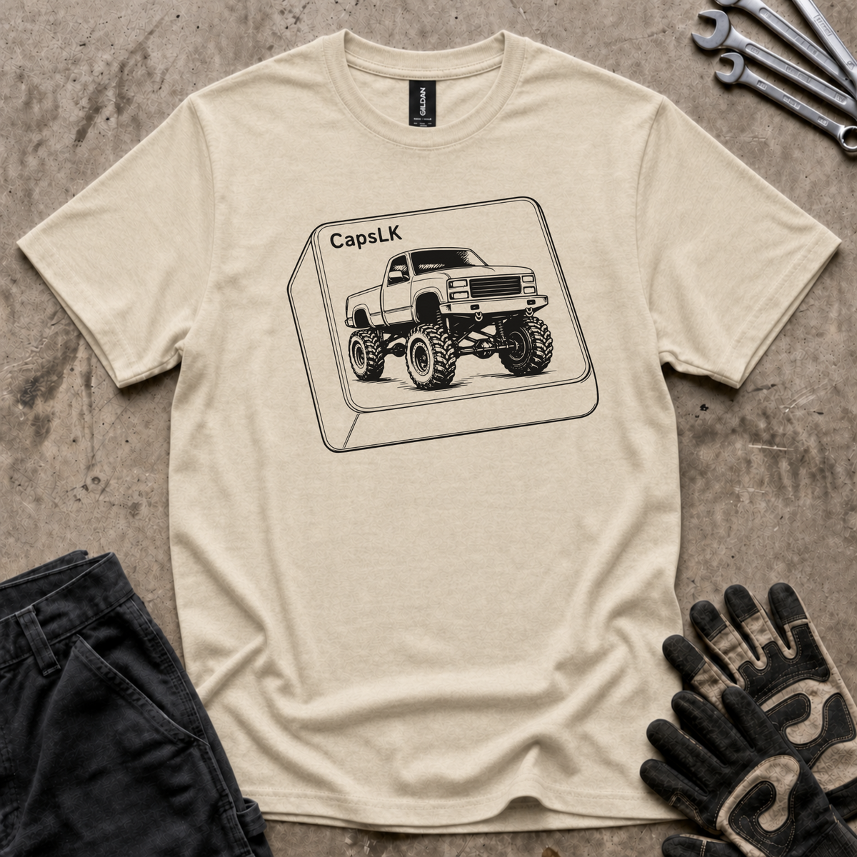 CapsLK Outline T-Shirt