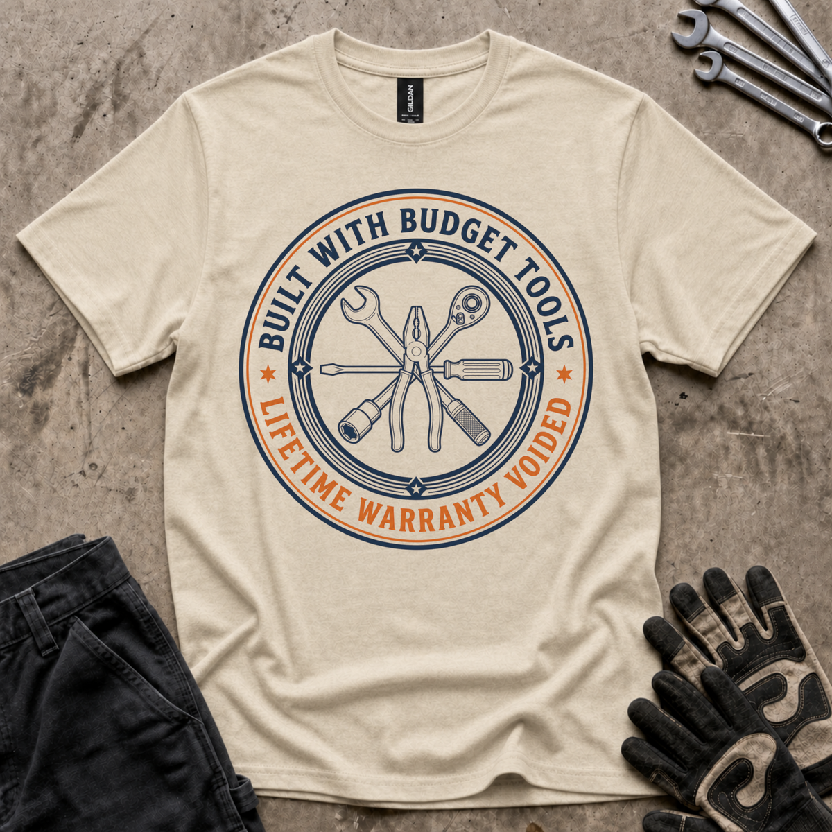 Built with Budget Tools T-Shirt