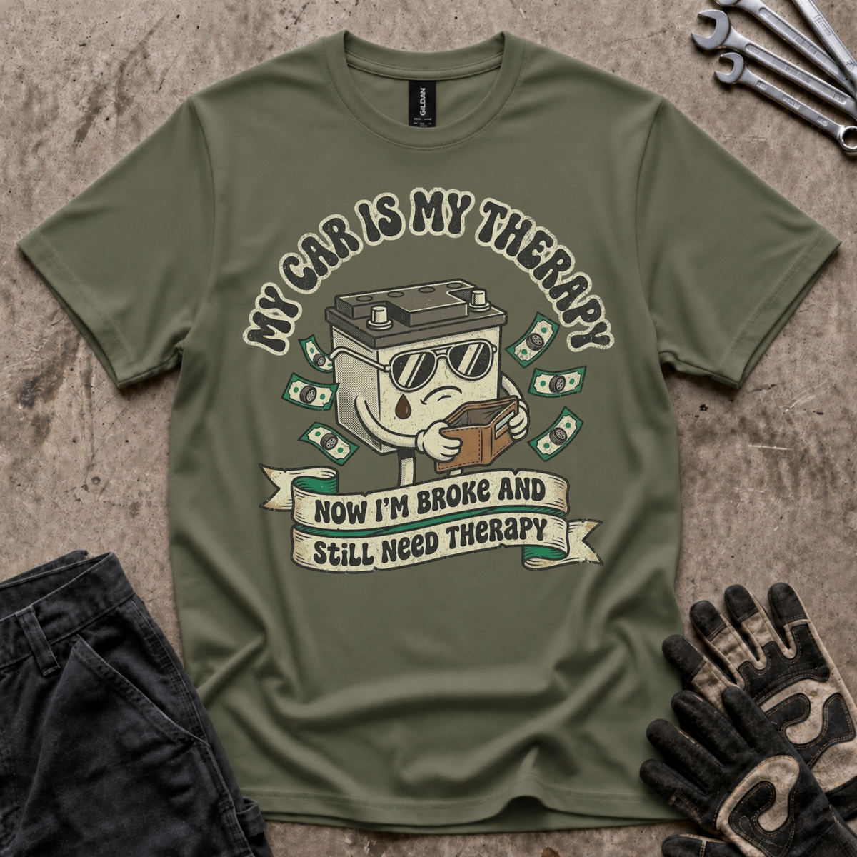 My Car Is My Therapy T-Shirt