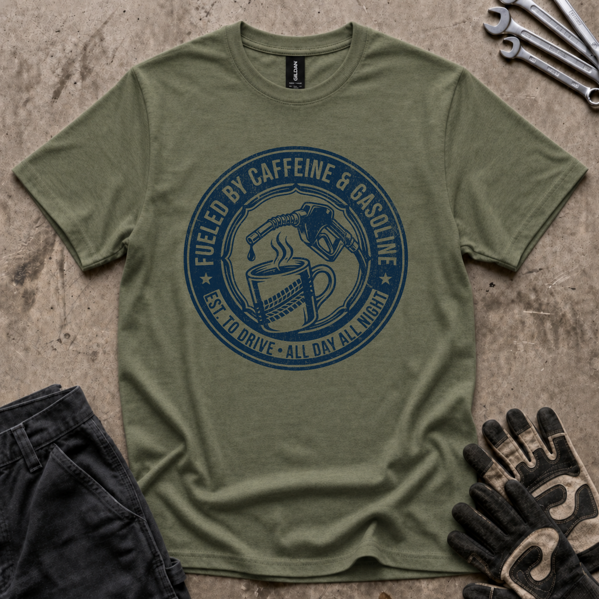 Caffeine and Gasoline T-Shirt