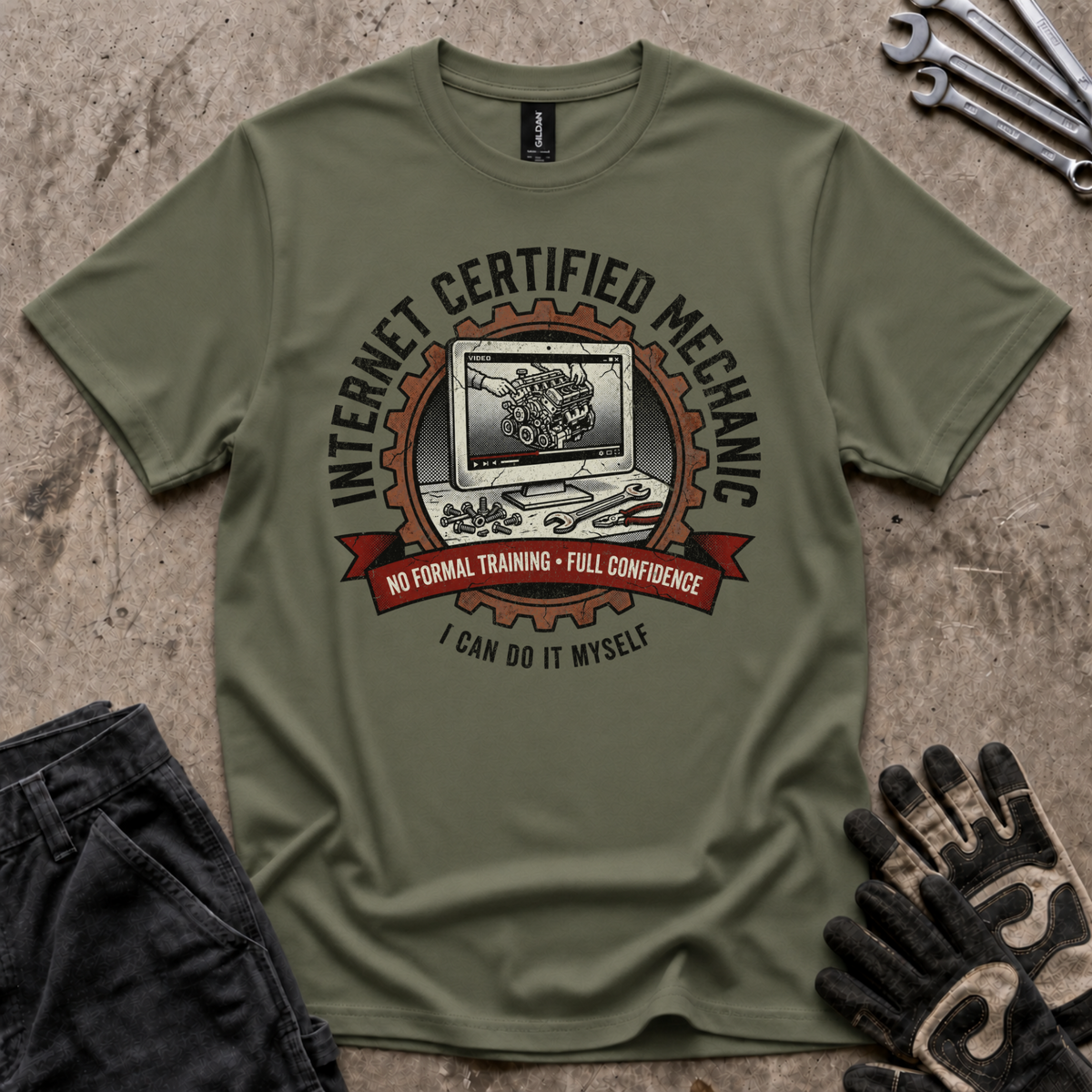 Internet Certified Mechanic T-Shirt
