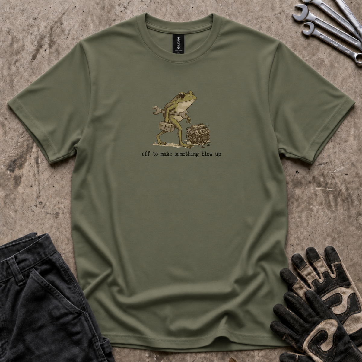 Frog Mechanic  T-Shirt