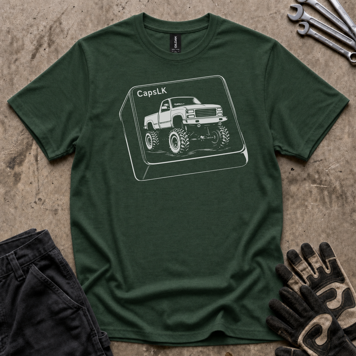 CapsLK Outline T-Shirt