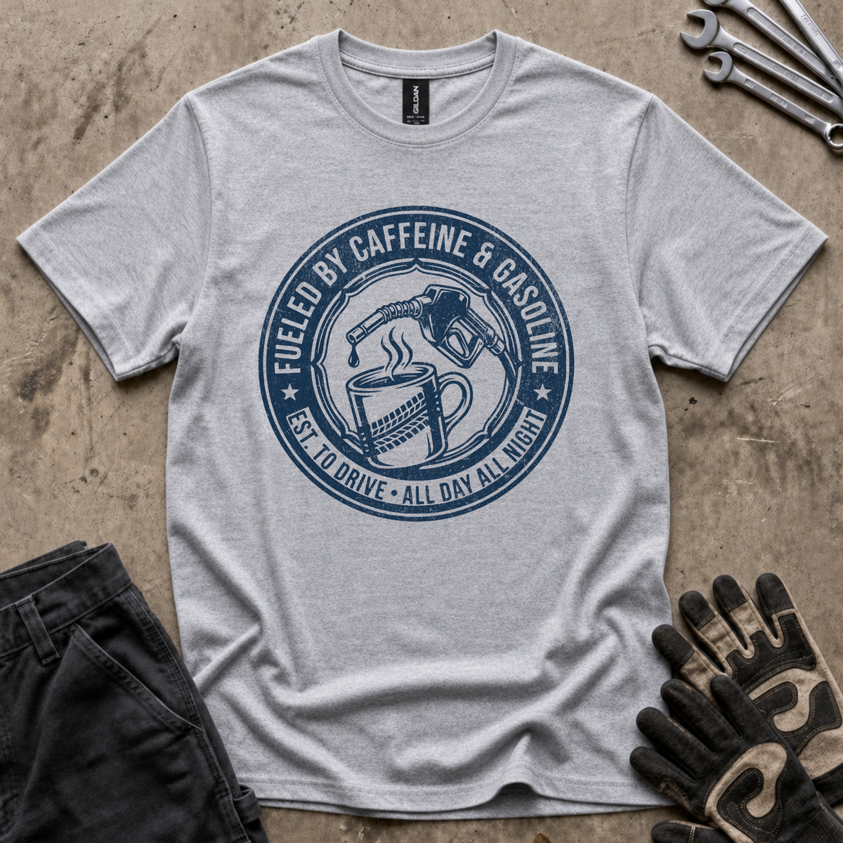 Caffeine and Gasoline T-Shirt