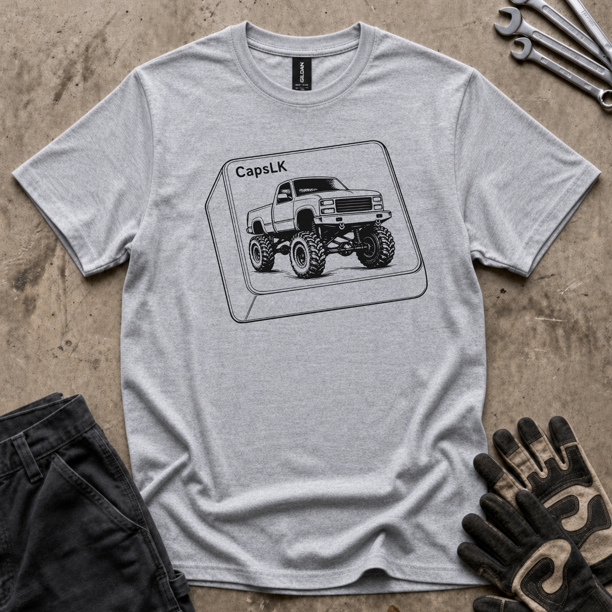 CapsLK Outline T-Shirt