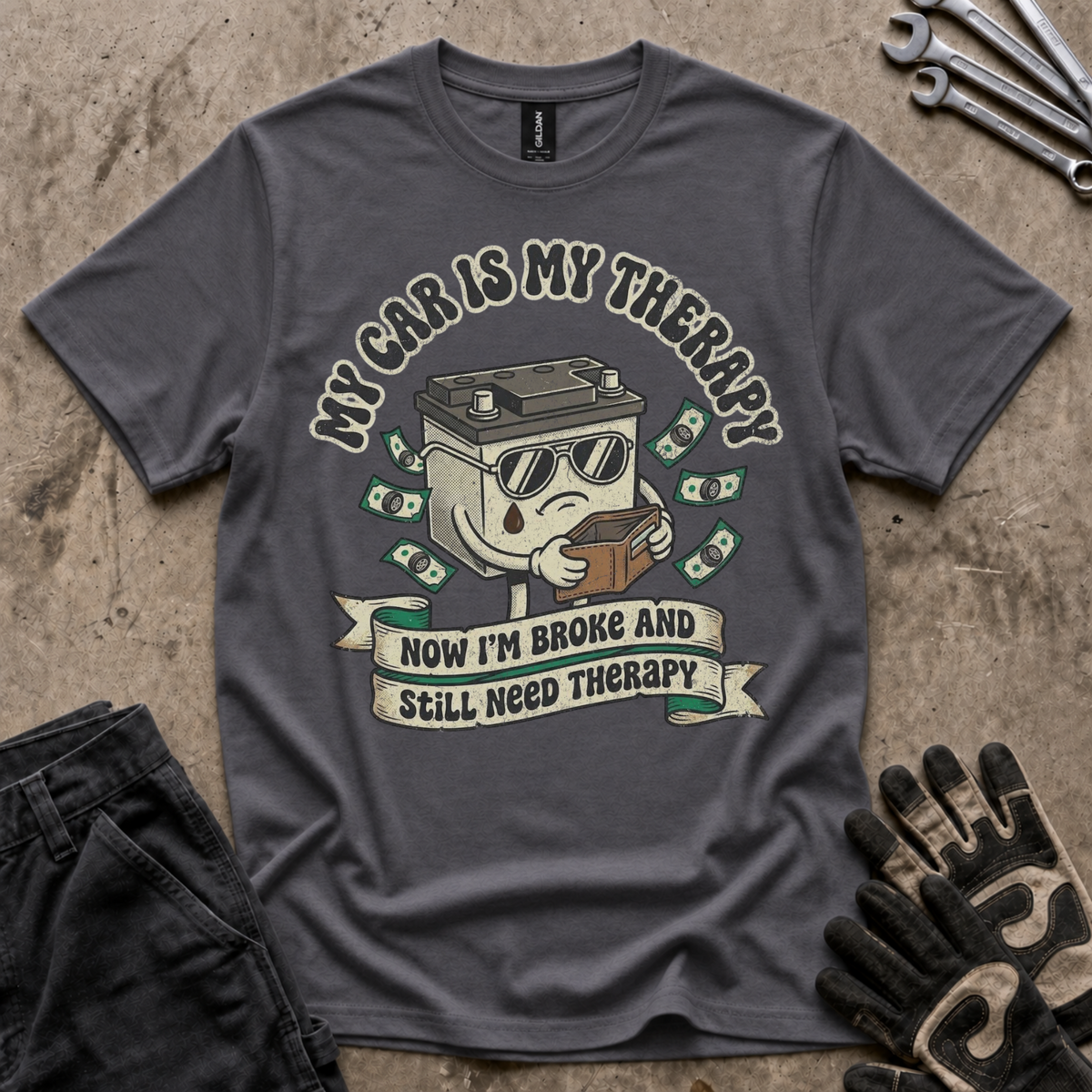My Car Is My Therapy T-Shirt