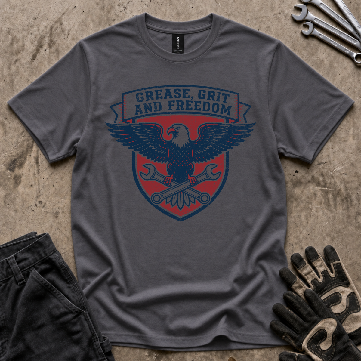 Grease Grit Freedom T-Shirt