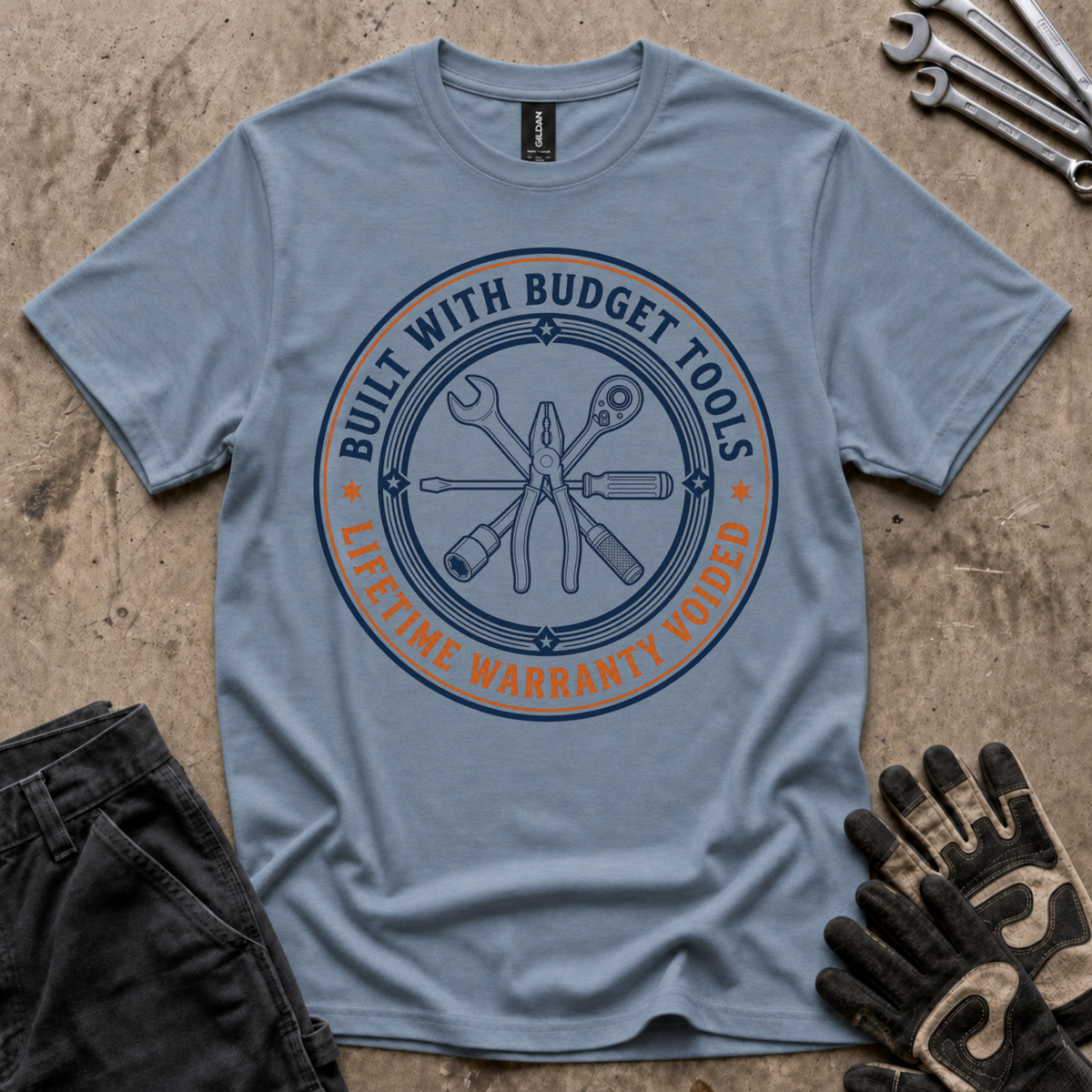 Built with Budget Tools T-Shirt