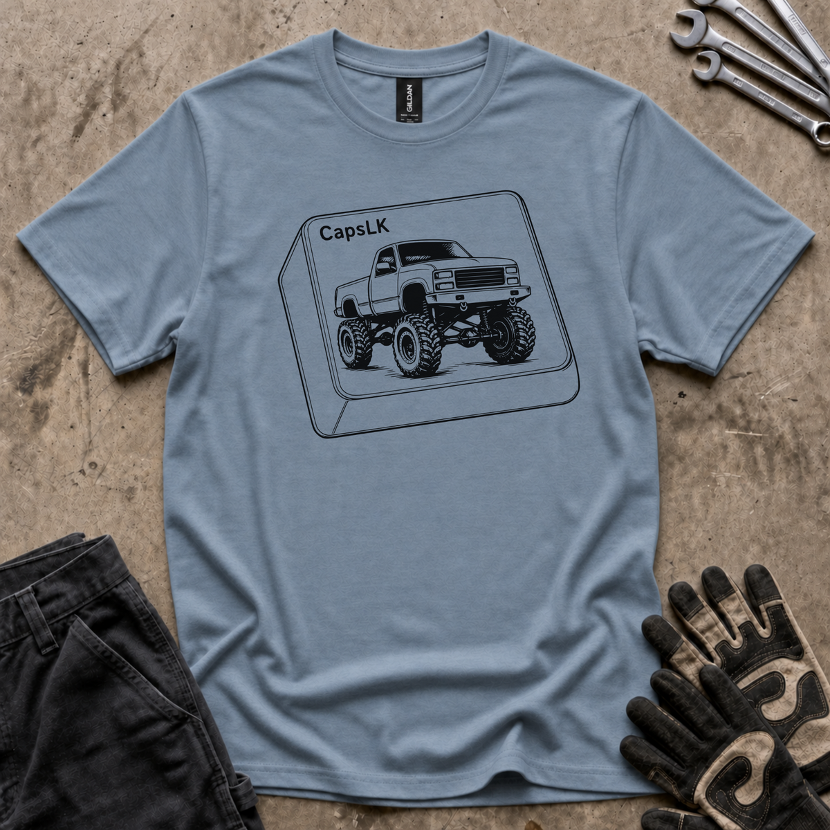 CapsLK Outline T-Shirt