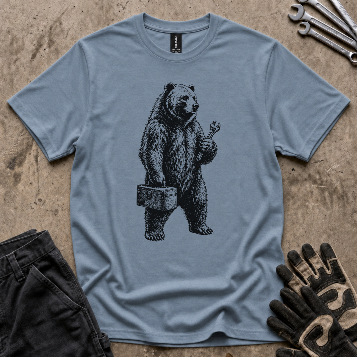 Standing Bear Mechanic T-Shirt