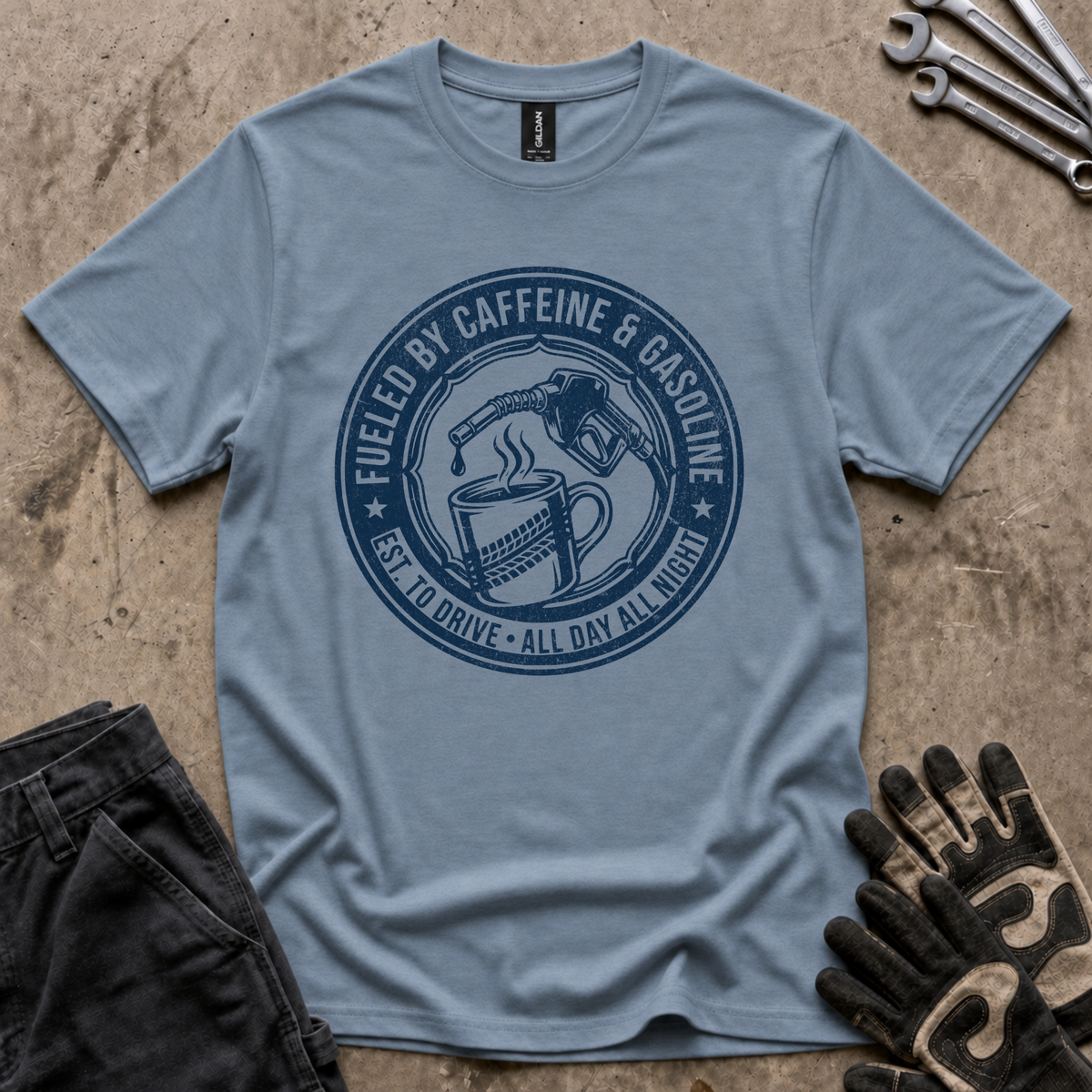 Caffeine and Gasoline T-Shirt