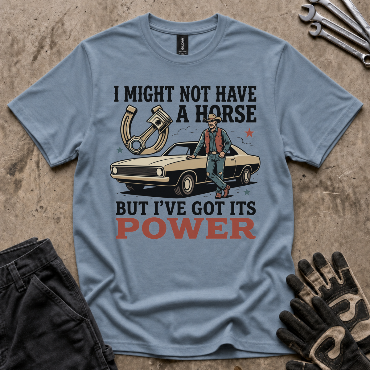 No Horse Just Power T-Shirt