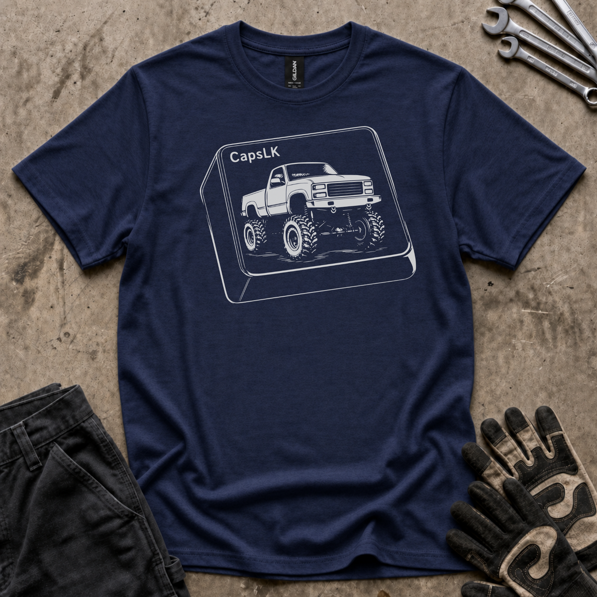 CapsLK Outline T-Shirt