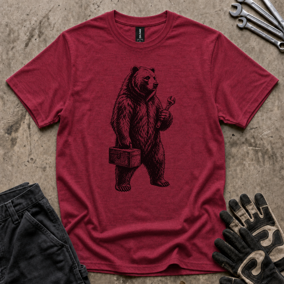 Standing Bear Mechanic T-Shirt