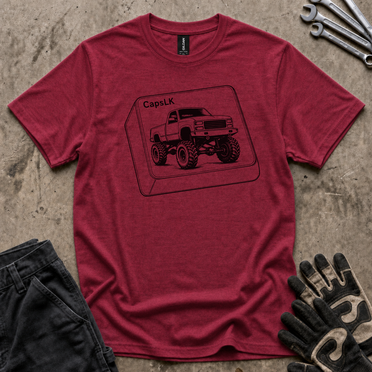CapsLK Outline T-Shirt