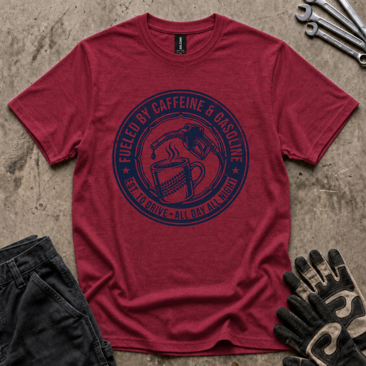 Caffeine and Gasoline T-Shirt