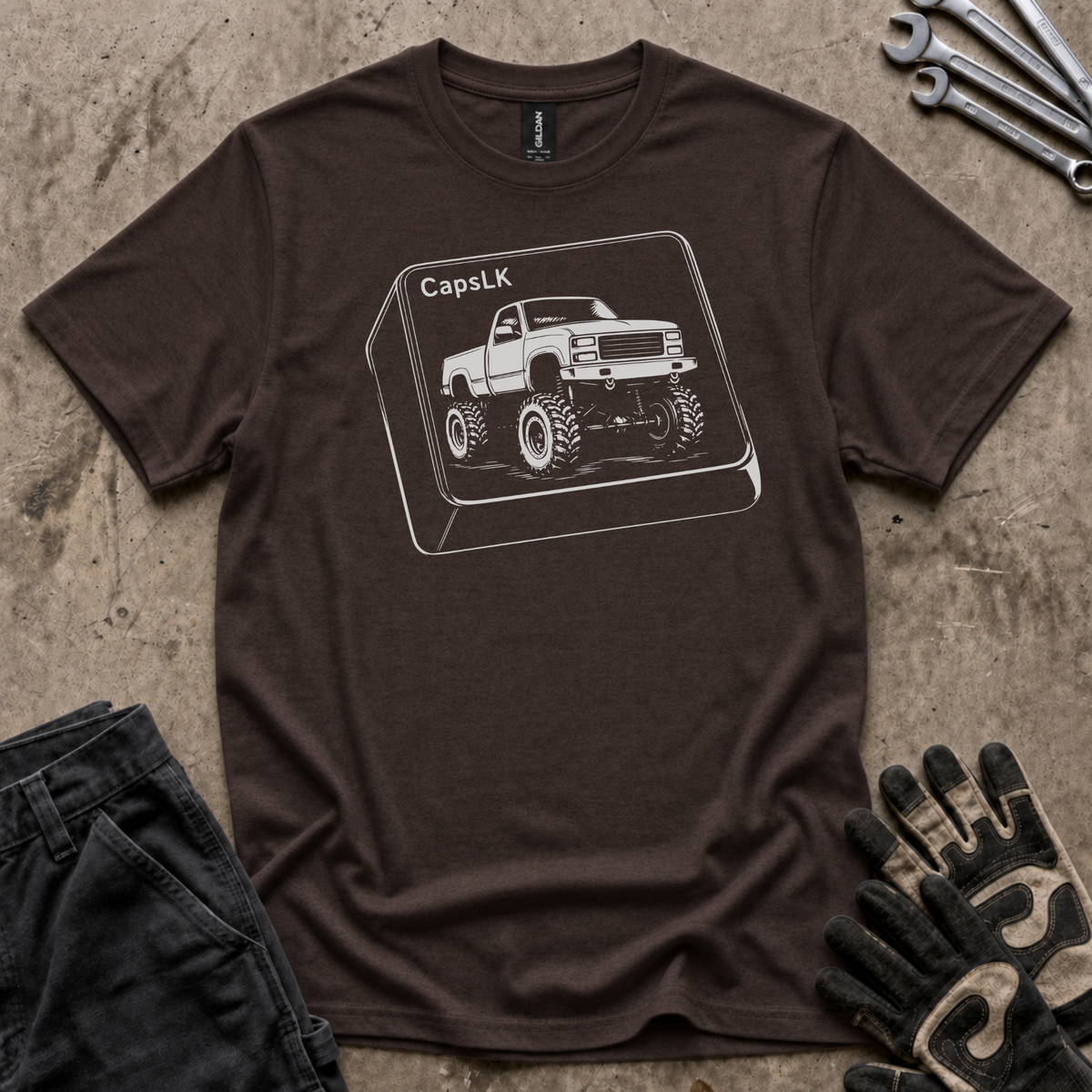 CapsLK Outline T-Shirt