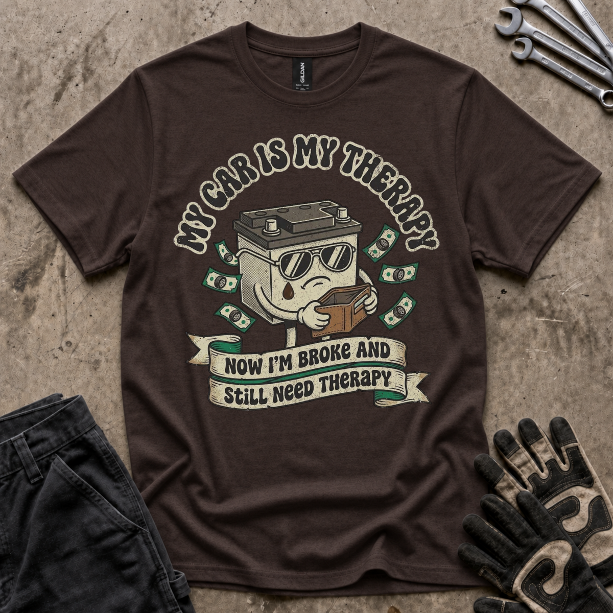 My Car Is My Therapy T-Shirt