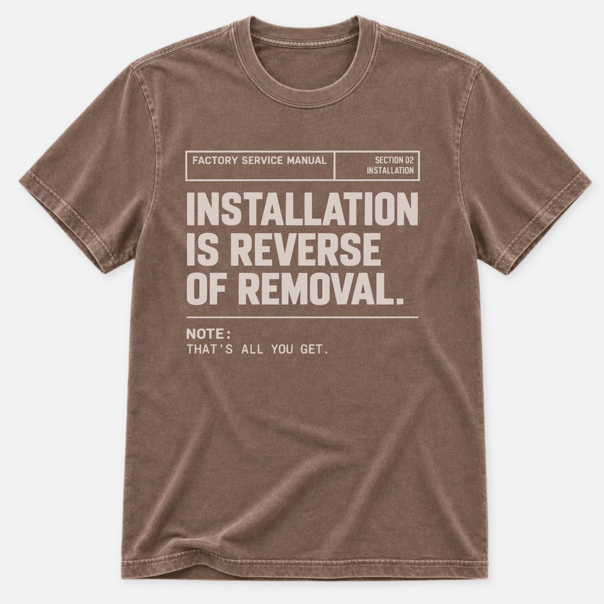 Reverse Of Removal T-shirt