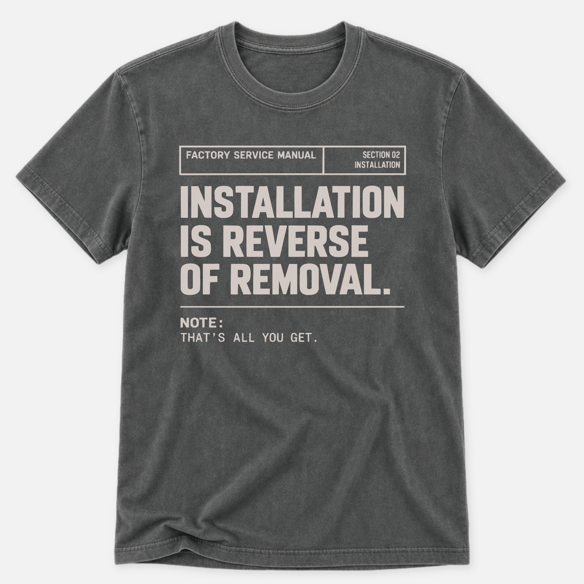 Reverse Of Removal T-shirt