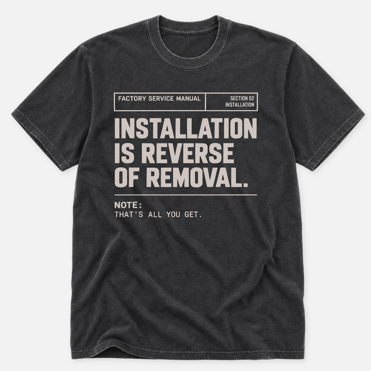 Reverse Of Removal T-shirt
