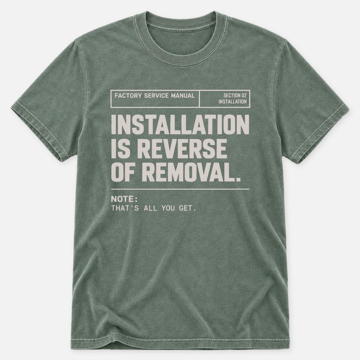 Reverse Of Removal T-shirt